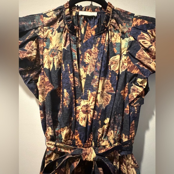 Ulla Johnson Women's Ottilie Floral Midi Dress Lupine Size 4 - Picture 12 of 12